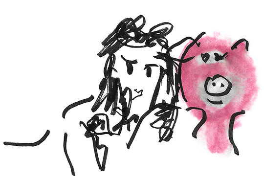 pink pig pictorial language
