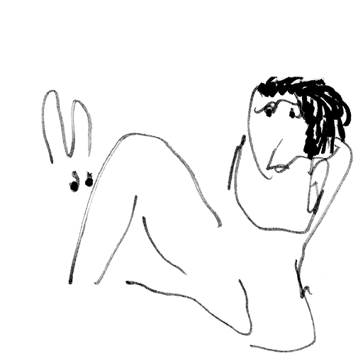 funny rabbit, slow art